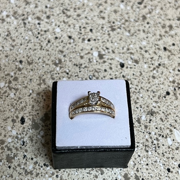 1ct Diamond engagement set. 14k gold - Picture 1 of 4